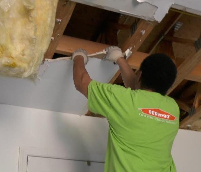 SERVPRO repairs a home after water